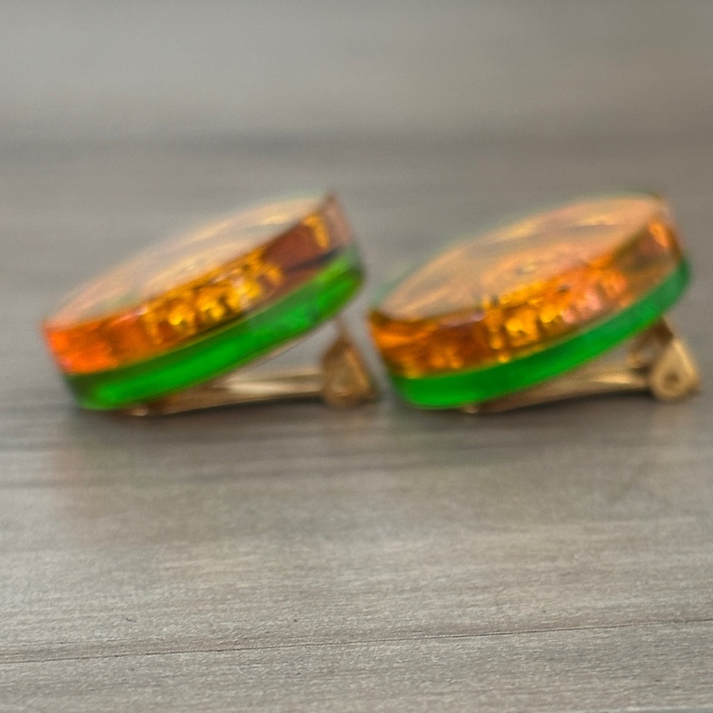 CHANEL Iridescent Icon Button Earrings - Picture 9 of 13
